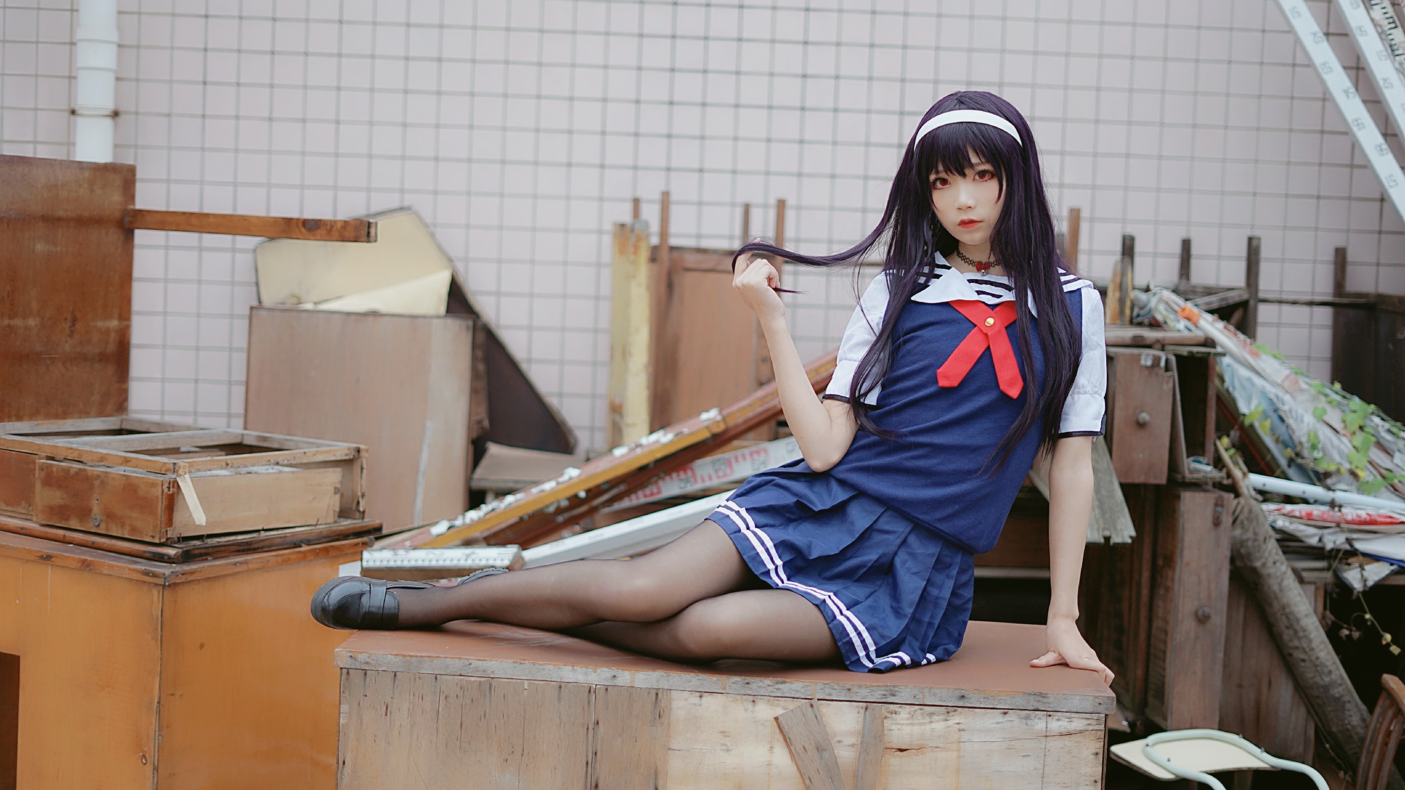 图片[1]-五更百鬼 – NO.009 学姐校服 [25P]-XikXak